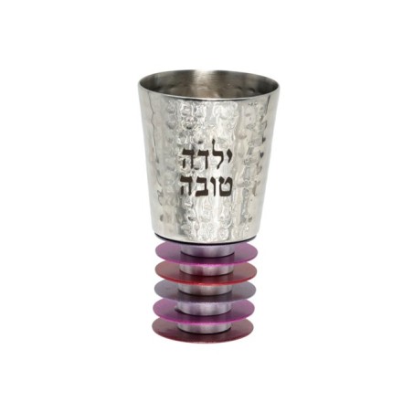 יאיר עמנואל בנות גביע קידוש כסף עם... | כוסות קידוש מאת עמנואל